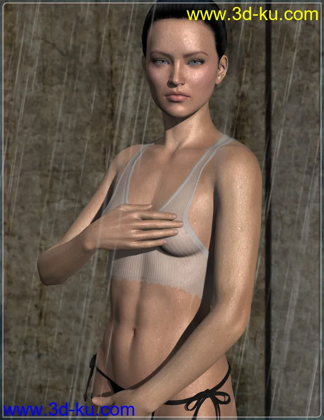 Wet, Sweat & Rain for Genesis 2 Female(s)模型的图片7