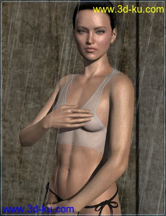 3D打印模型Wet, Sweat & Rain for Genesis 2 Female(s)的图片