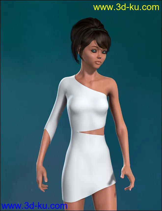 Wicked Zigzag Dress HD模型的图片4