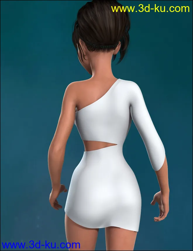 Wicked Zigzag Dress HD模型的图片5