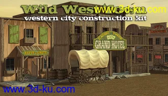 3D打印模型Wild West Town的图片