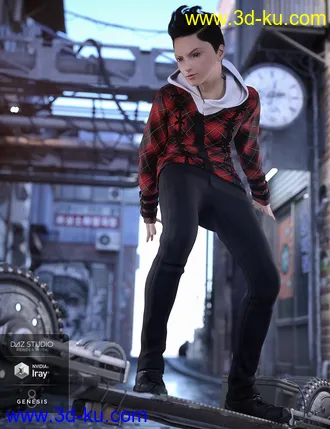 3D打印模型Windwalker Outfit for Genesis 8 Male(s)的图片