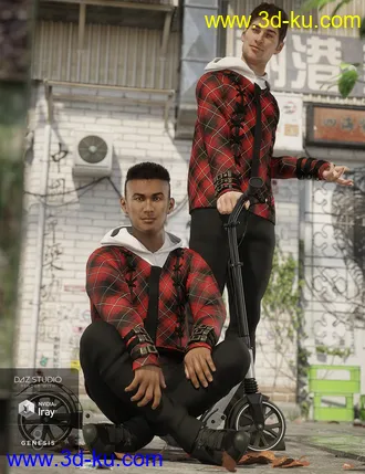 3D打印模型Windwalker Outfit for Genesis 8 Male(s)的图片