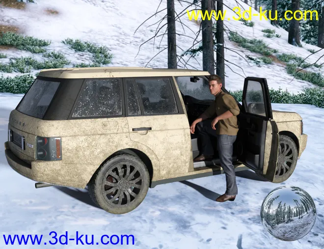 Winter Forest HDRI模型的图片6