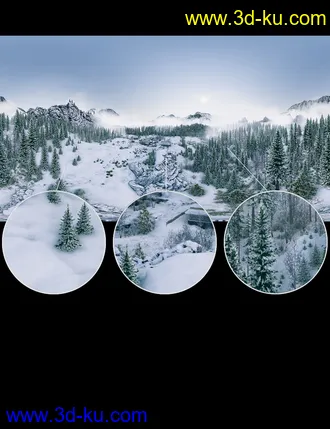 3D打印模型Winter Forest HDRI的图片