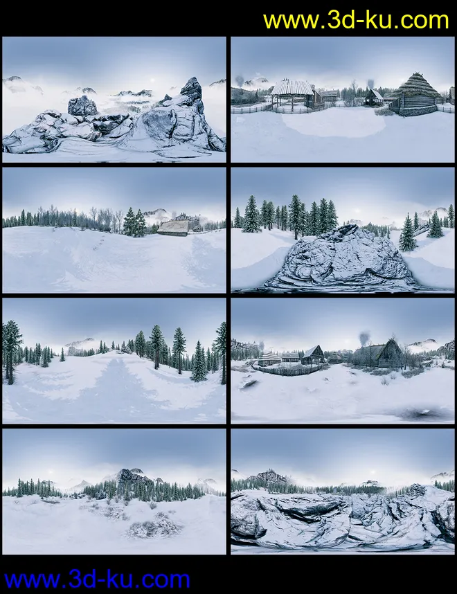 Winter Forest HDRI模型的图片10