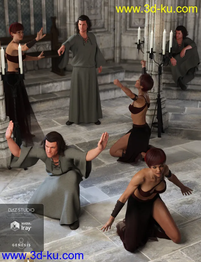 Winterblack The Rites Poses for Genesis 8模型的图片1