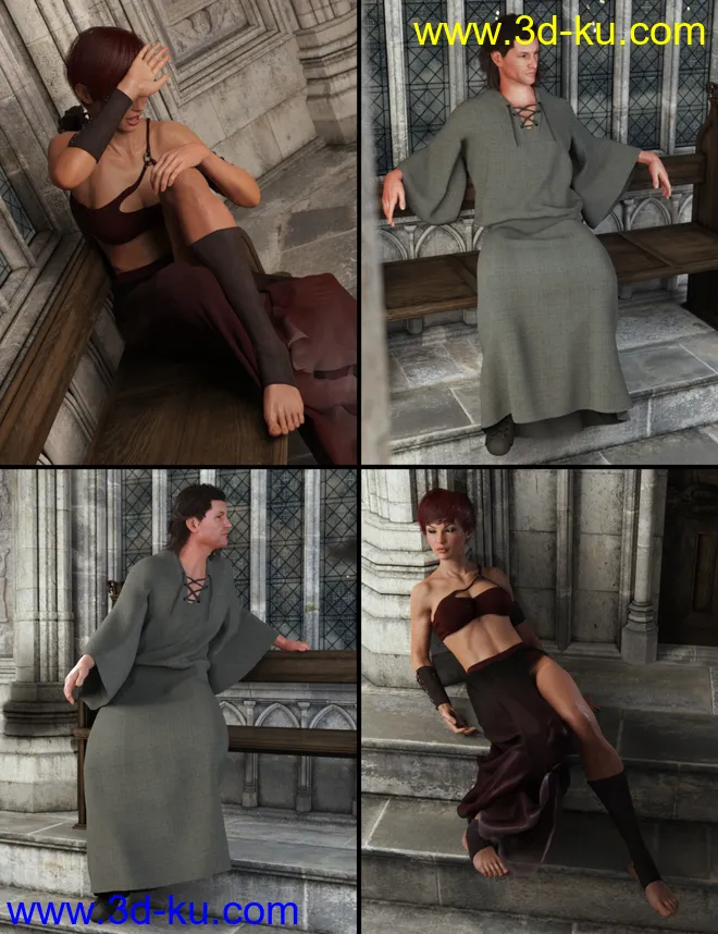 Winterblack The Rites Poses for Genesis 8模型的图片6