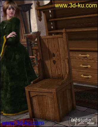 3D打印模型Wizard Study Furniture的图片