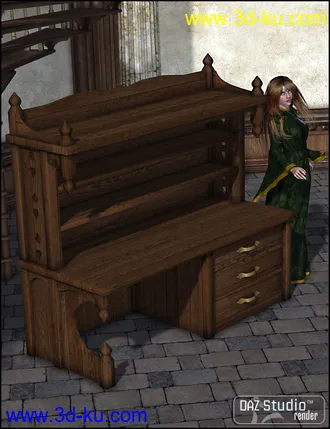 3D打印模型Wizard Study Furniture的图片