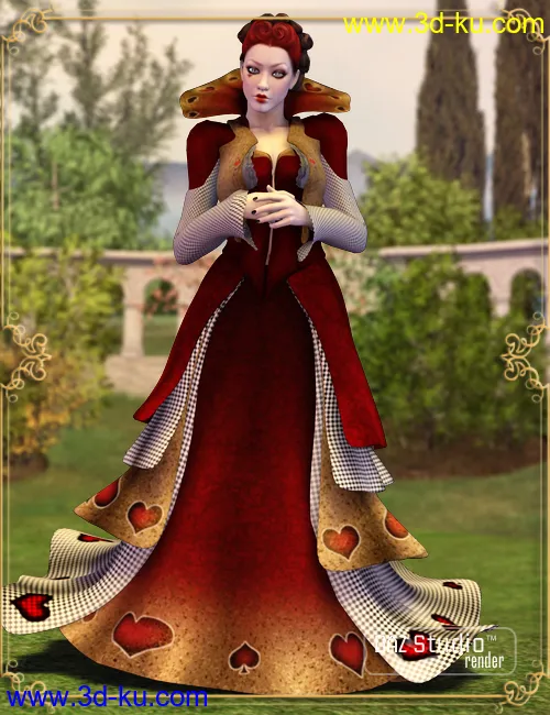 Wonderland Queen of Hearts V4模型的图片1