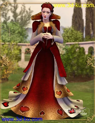 3D打印模型Wonderland Queen of Hearts V4的图片