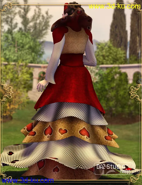 Wonderland Queen of Hearts V4模型的图片2