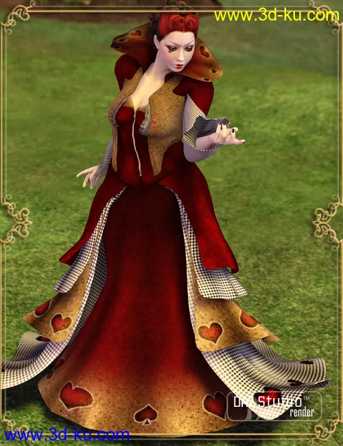 Wonderland Queen of Hearts V4模型的图片3
