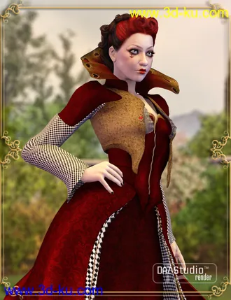 3D打印模型Wonderland Queen of Hearts V4的图片