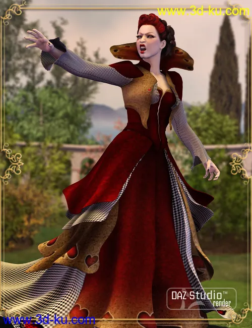 Wonderland Queen of Hearts V4模型的图片5