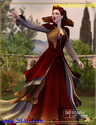 3D打印模型Wonderland Queen of Hearts V4的图片