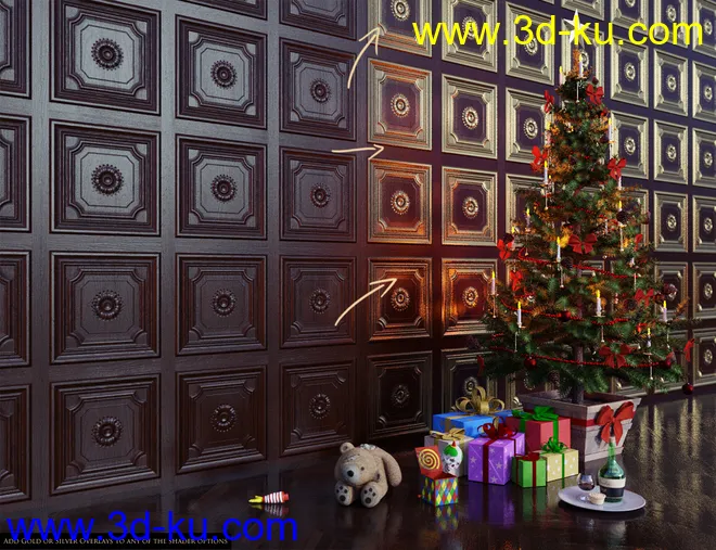 Wooden Panel Iray Shaders Vol 1模型的图片4