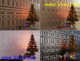 3D打印模型Wooden Panel Iray Shaders Vol 1的图片