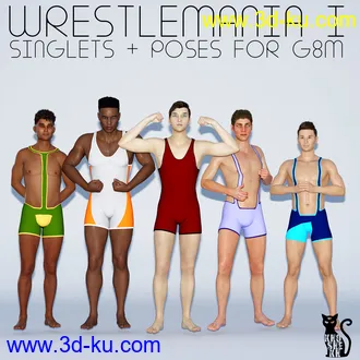 3D打印模型WrestleMania 01 - Poses and Singlets for G8M的图片
