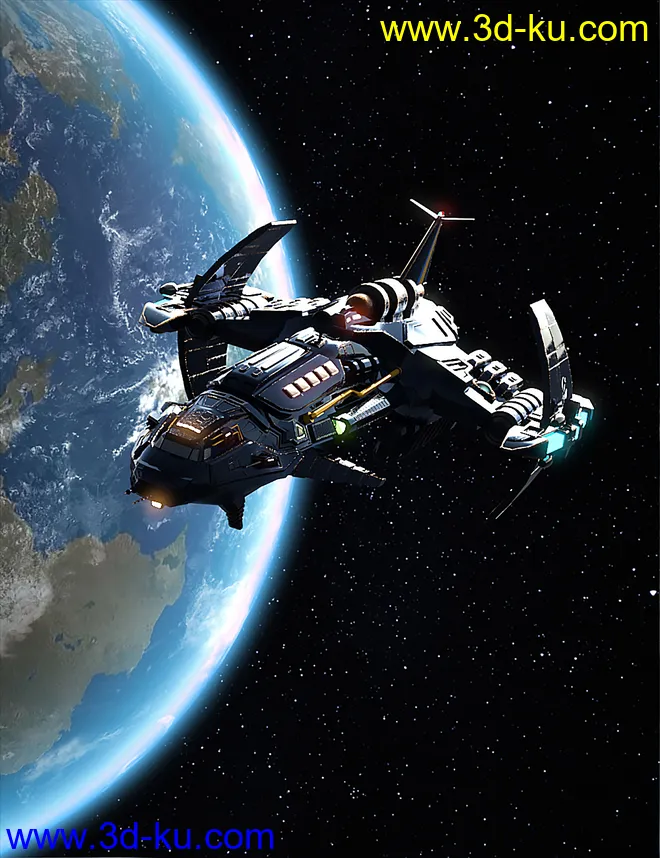 X 300 Star Chaser Starship模型的图片1