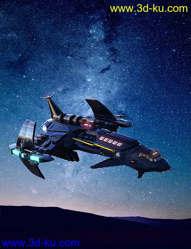 X 300 Star Chaser Starship模型的图片2