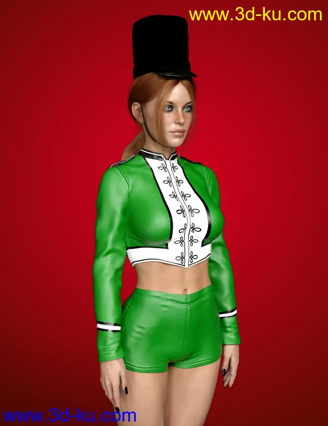 X-Fashion Christmas Nutcracker Set for Genesis 8 Females模型的图片3