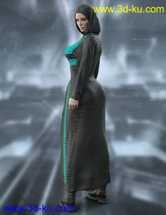 3D打印模型X-Fashion dForce Cyberpunk Outfit for Genesis 8 Female(s)的图片