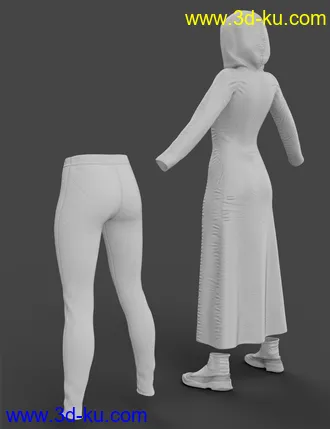 3D打印模型X-Fashion dForce Cyberpunk Outfit for Genesis 8 Female(s)的图片
