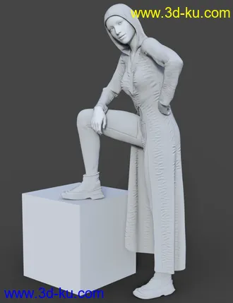 3D打印模型X-Fashion dForce Cyberpunk Outfit for Genesis 8 Female(s)的图片