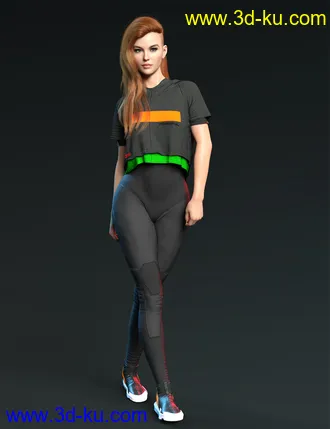 3D打印模型X-Fashion dForce Space Bodysuit Set的图片