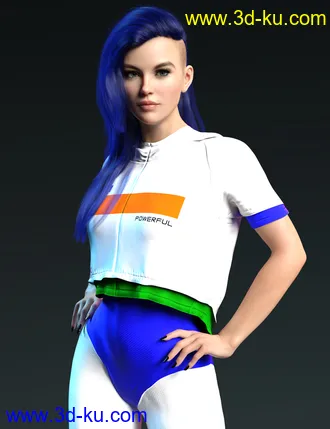 3D打印模型X-Fashion dForce Space Bodysuit Set的图片