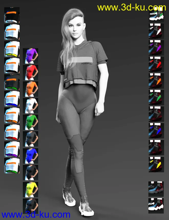 X-Fashion dForce Space Bodysuit Set模型的图片4