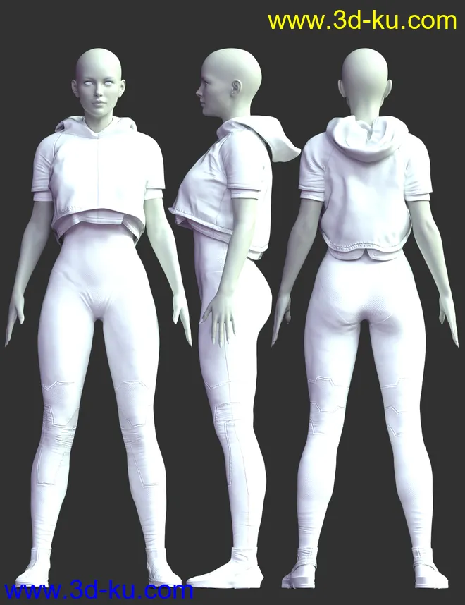 X-Fashion dForce Space Bodysuit Set模型的图片5