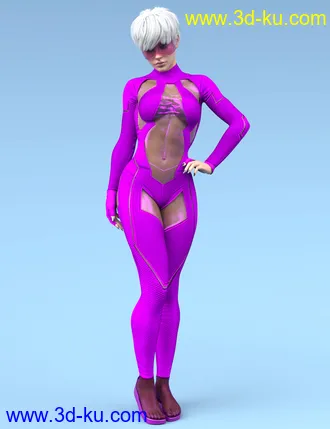 3D打印模型X-Fashion MK Bodysuit for Genesis 8 Females的图片