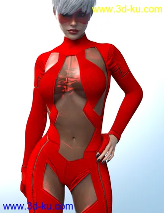 3D打印模型X-Fashion MK Bodysuit for Genesis 8 Females的图片