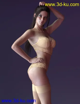 3D打印模型X-Fashion Sexy Sweet Lingerie for Genesis 8 Females的图片