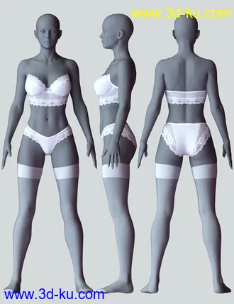 3D打印模型X-Fashion Sexy Sweet Lingerie for Genesis 8 Females的图片