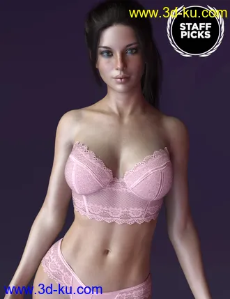3D打印模型X-Fashion Sexy Sweet Lingerie for Genesis 8 Females的图片