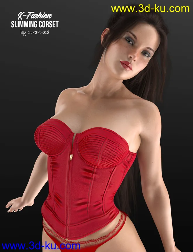 X-Fashion Slimming Corset for Genesis 8 Female(s)模型的图片1