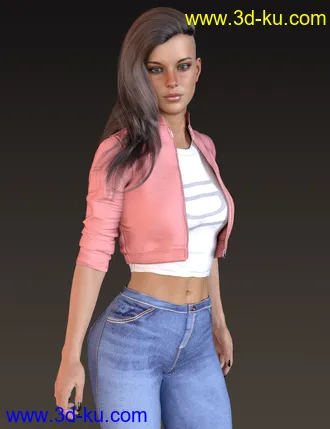 3D打印模型X-Fashion Spring Leather Outfit for Genesis 8 Female(s)的图片