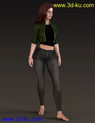 3D打印模型X-Fashion Spring Leather Outfit for Genesis 8 Female(s)的图片