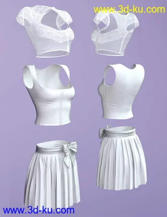 3D打印模型X-Fashion Wiesnlook Outfit for Genesis 8 Female(s)的图片