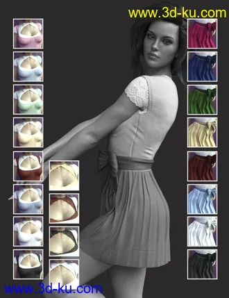 3D打印模型X-Fashion Wiesnlook Outfit for Genesis 8 Female(s)的图片