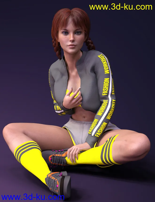 X-Fashion Workout for Genesis 8 Female(s)模型的图片1
