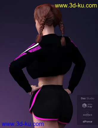 3D打印模型X-Fashion Workout for Genesis 8 Female(s)的图片