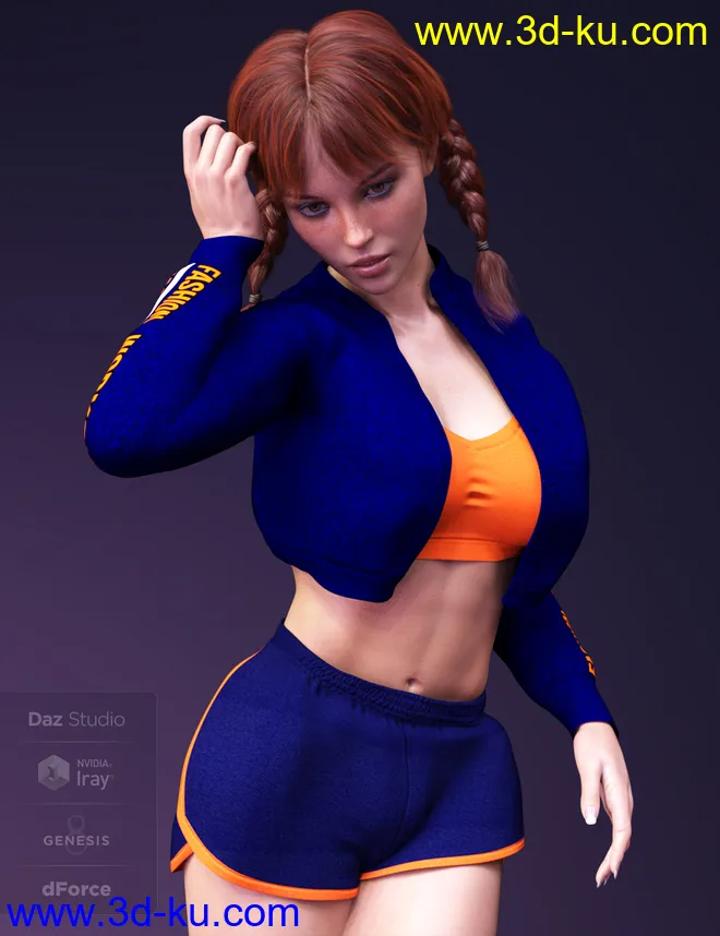 X-Fashion Workout for Genesis 8 Female(s)模型的图片4