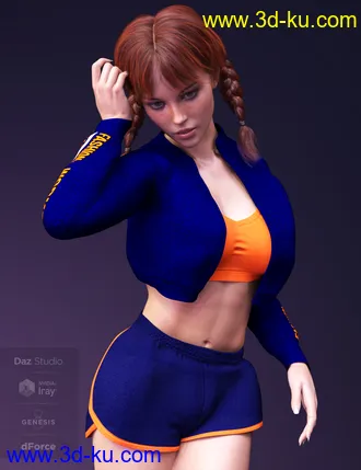 3D打印模型X-Fashion Workout for Genesis 8 Female(s)的图片