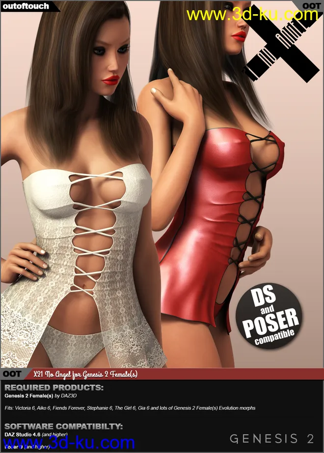 X21 No Angel for Genesis 2 Female(s)模型的图片1