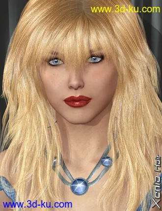 3D打印模型Xenia Hair的图片